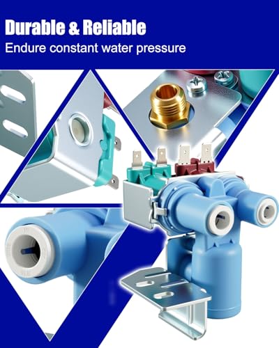 Image of W10853654 Refrigerator Water Inlet Valve Replacement Fits for Whirlpool Maytag KitchenAid Refrigerator, Replace 2188778 2188924 2155062 PS11731255