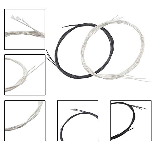 Nylon noir de base en argent plaqué cuivre 6pcs Wound guitare classique Jeu de cordes pour Guitare - Les Beatles, Paul McCartney, John Lennon, RIngo Starr, George Harrison Nylon noir de base en argent plaqué cuivre 6pcs Wound guitare classique Jeu de cordes pour Guitare – Image 4