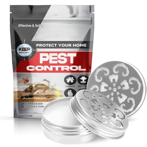 SCFKAOF Pest Repellent, Rodent Repellent for Car Engines, Mouse Repellent, Keep Rodent, Roach, Mouse, Moth and Spider Away from House, Safe Around Kids, Pets & Plants, 120 sq ft Coverage - 2P