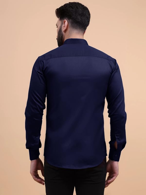 Image of Tee Projekt Solid Shirt for Men's,Solid Shirt for Men's, Casual Shirt for Men,Full Sleeve Spread Collar Shirt for Men, Shirt for Men||(Pack of-2)||