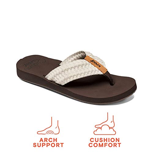 reef cushion threads vintage white