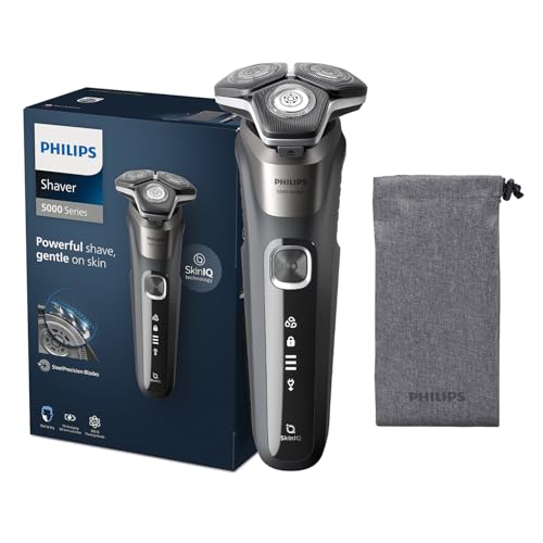 Philips Series 5000 Wet and dry electric shaver and soft pouch S5887/10