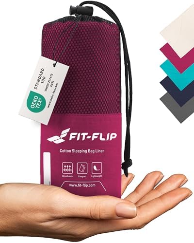 Fit-Flip Hüttenschlafsack aus Mikrofaser oder Baumwolle (310g / 325g)