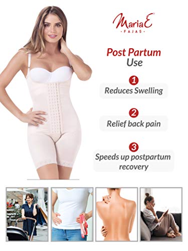 Image of MariaE PP9182 Csection Postpartum Girdle for Women Firm Tummy Control Shapewear Fajas Colombianas Reductoras y Moldeadoras Postparto Levanta Cola Black M /34
