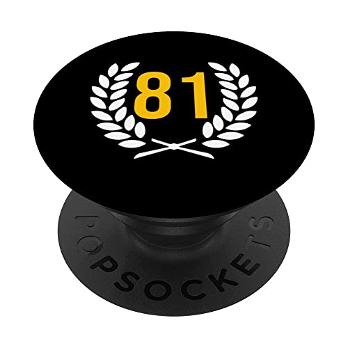 81 cumpleaños número 81 aniversario 81 aniversario 81 jubileo PopSockets PopGrip Intercambiable