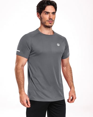 Image of Neleus Men's Dry Fit Performance Athletic Shirt with Hoods