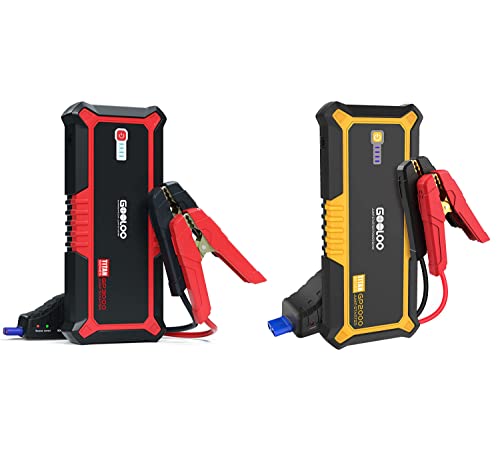 Gooloo Portable Gp3000 & Gp2000 Car Jump Starters For 12 Volt Automotive Batteries,Jump Box Power Pack With Usb Quick Charge & Flashlight #TOP18