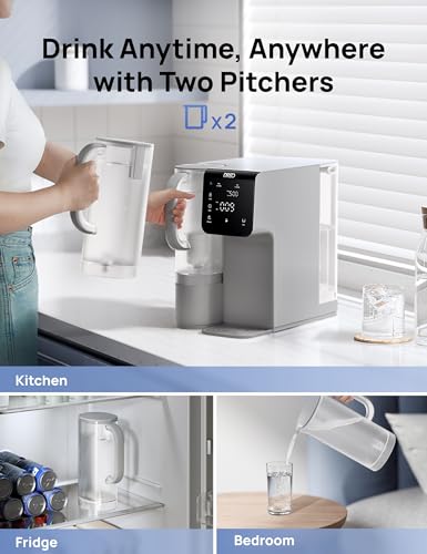 Image of DREO Reverse Osmosis Water Filter Countertop, 7-Stage RO Water Filtration System, Installation-Free, Reduce TDS, Water Filter Pitcher for Home, Kitchen, 3:1 Pure to Drain, WF511 Upgraded