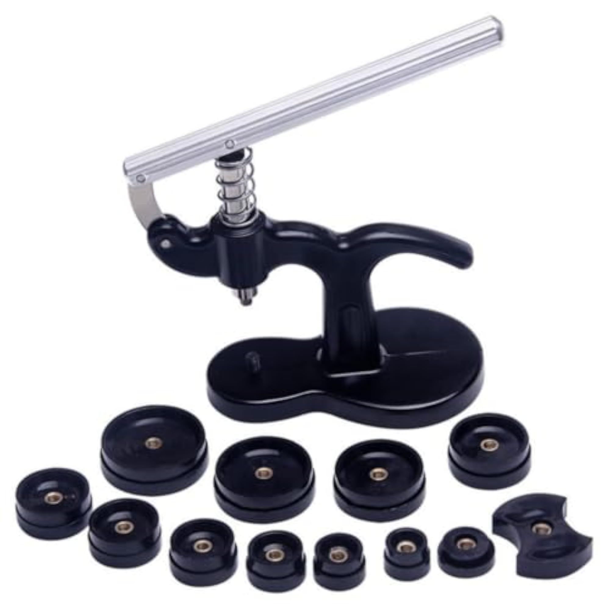 Handheld Watch Back Press Tool for Watchmakers, Black