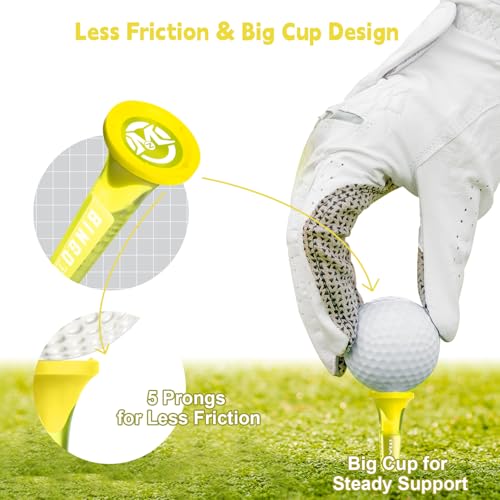 Tees de golf en plastique transparent de haute durabilité à structure stable - 2