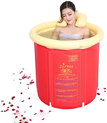AWJ inflatable pool Inflatable Bathtub, Plastic Bathtub Adult Bathtub Foldable Bathtub Thick Bathtub