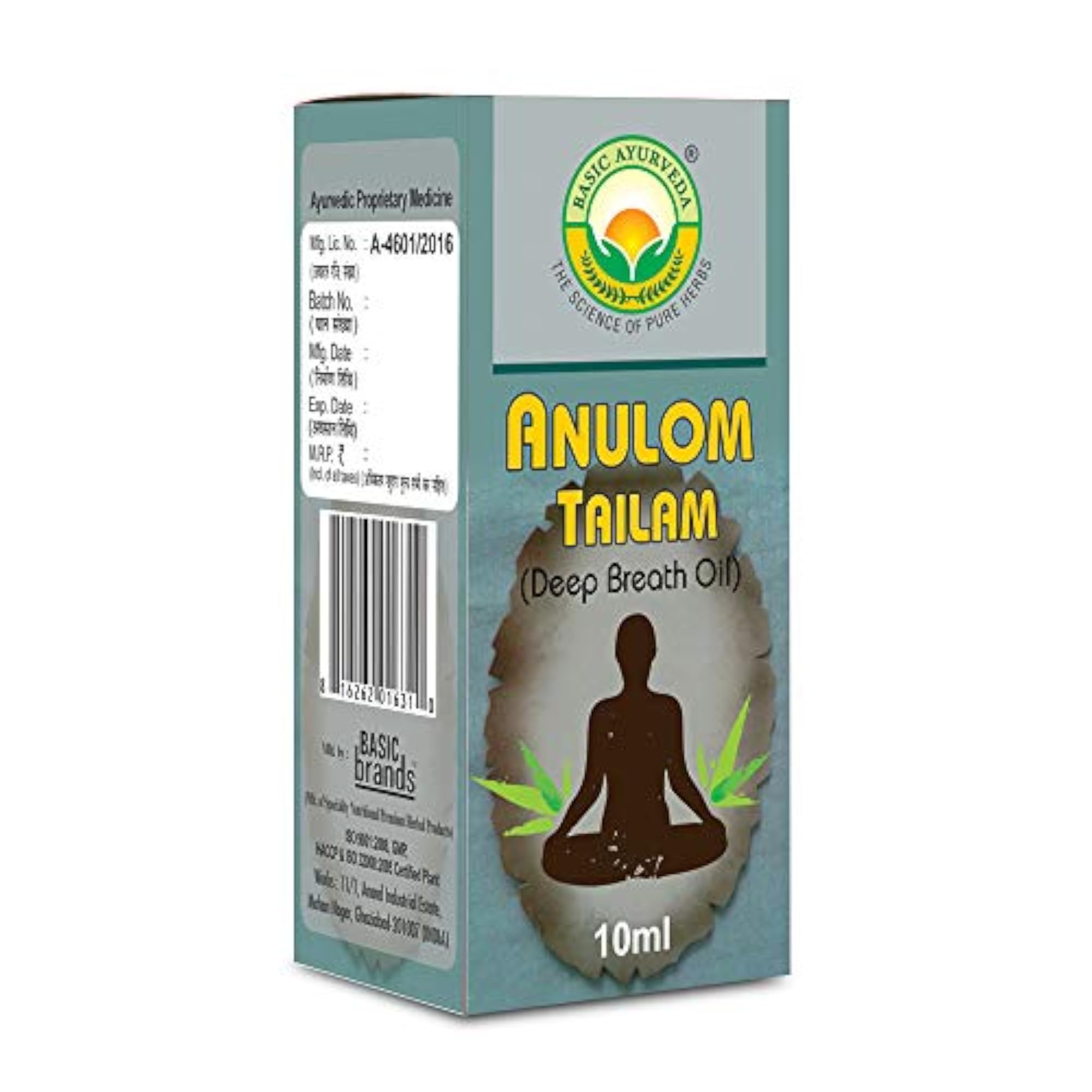 BASIC AYURVEDA Anulom Tailam, 10 ml