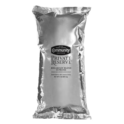 Community Coffee Private Reserve Breakfast Blend Supreme Whole Bean Coffee, Medium Roast, 32 Ounce Bag (Pack of 1) by Community Coffee - Used condition - US$18.74