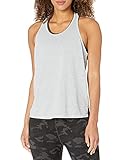 Core 10 Women's Lighter Than Air' Performance Racerback Tank, Light Grey Heather, Medium