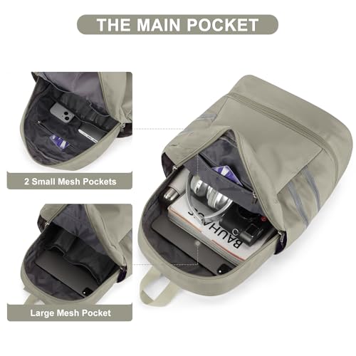 coofay Gym Backpack For Women Waterproof Backpack With Shoe Compartment Lightweight Travel Backpack Sports Backpacks Small Gym Bag