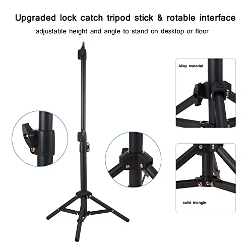 Image of 2-Pack LED Studio Streaming Lights, Portable Video Lighting for Video Recording Filming Camera Photo Photography Conference Game YouTube TikTok Shooting with Adjustable Tripod Stand & Color Filters