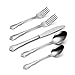 Oneida True Rose 45 Piece Everyday Flatware, Service for 8, 18/0 Stainless Steel, Silverware Set, Silver