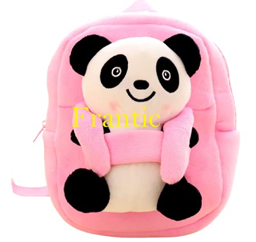 Frantic Velvet Pocket Kids Soft Cartoon Animal Travelling School Bag Soft Plush Backpacks Boys Girls Baby for 2 to 5 Years Baby/Boys/Girls Nursery, Preschool, Picnic