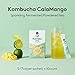 OSULLOC Kombucha Tea Calamango (Calamansi & Mango Blending), Sparkling Powdered Mix Beverage, No added sugar, 10 Sticks, 1.76oz