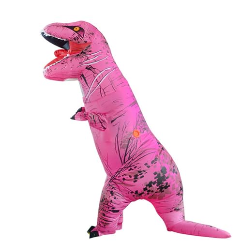 KINQUINN Inflatable Dinosaur Costume for Adult and Kid,Blow Up Dinosaur Costume for Halloween Cosplay Party,Fancy T-rex Costume Outfit