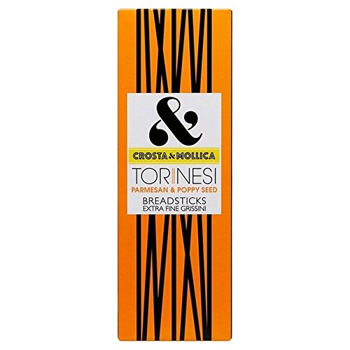 Crosta & Mollica Parmesan Torinesi & Gressins De Graines De Pavot 120G - Paquet de 2