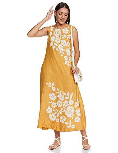 Image of Max Women's Floral Print Sleeveless Midi Dress