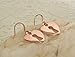 Rose Gold Heart Earrings, handmade jewelry victorian edwardian art deco