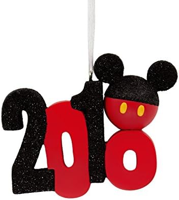 Hallmark Christmas Ornament 2018 Year Dated, Disney Mickey Mouse Icon, Stacked