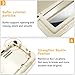Abodvu Compatible with Mercedes Benz Sun Visor Vanity Mirror Cover,Front Sun Visor Cap Replace for W166 X166 W292 W205 W253 C GLC M Class 2015-2021,1PC Left Makeup Mirror Cap,Light Beige