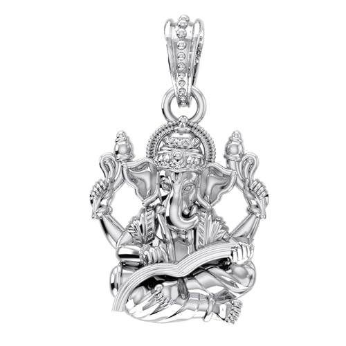 Pendentif Ganesh argent 925 pour attirer la richesse et la bonne santé