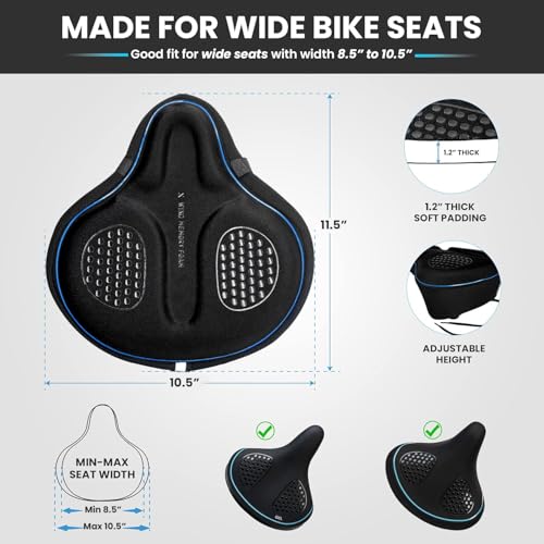 X WING Wide Memory Foam Seat Cover