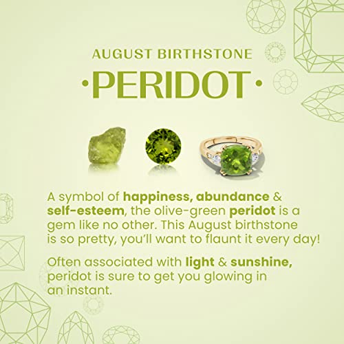 Angara Natural Peridot Drop Earrings For Women, Girls In 14K Yellow Gold (Grade-Aaa | Gemstone Size-4Mm) | August Birthstone Jewelry Gift For Her | Birthday | Wedding | Anniversary #TOP5