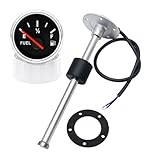 Sensor de nivel de combustible de 0-190ohm/240-33 ohm incluye medidor de nivel de combustible 0-190ohm accesorios Reemplazo directo(0-190ohm,125mm and gauge)