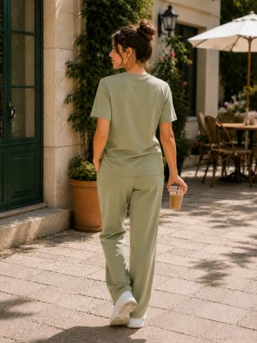 Image of ELVIA Women's Pure Cotton Top and Pyjama Co-Ord Set | Hot Head Graphic Printed Night Suit | Regular Fit Half Sleeve Round Neck T-Shirt with Pajama Loungewear Sleepwear Set for Women