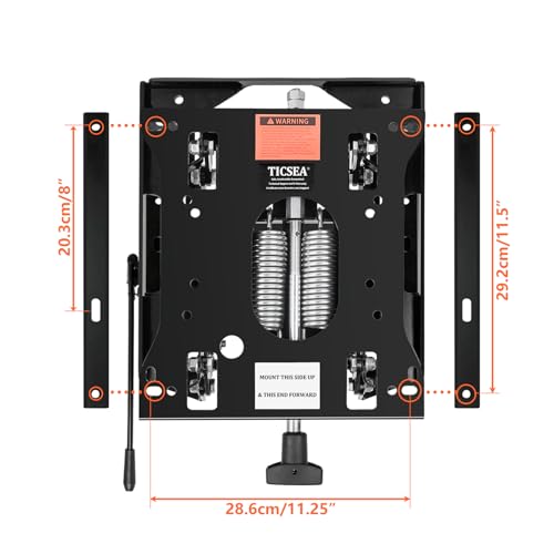 Image of Low Profile Seat Suspension Kit - Compatible with Gravely,Ariens Zero-Turn Mowers with Weight Adjustment & Smooth Slide Rails- Same Day Shipping