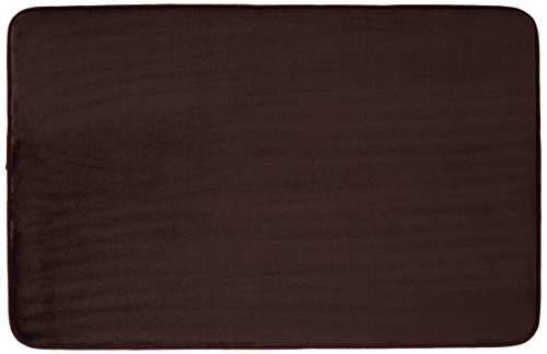 AmazonBasics Memory Foam Bathmat - 46 x 71 cm, Dark Brown