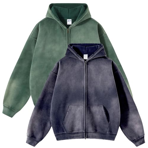 Men Oversized Hoodies Vintage Cotton Casual Hooded Sweatshirt with Pocket Teens Pullover Unisex