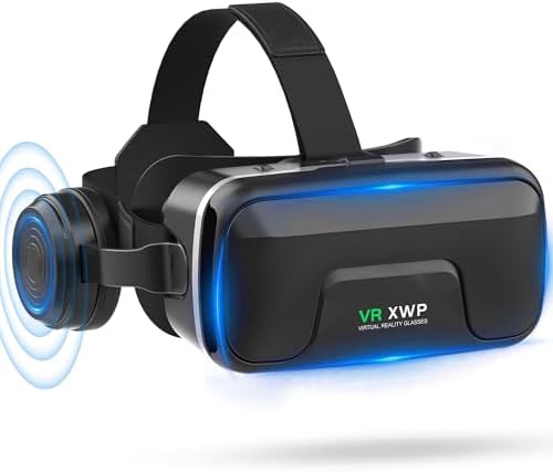 XWP Casque VR, Lunettes De Réalité Virtuelle 3D avec Écouteurs, a...