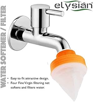 Elysian Water Filter, Water Purifier Bibcock Flexible Kitchen Tap Head Movable, Anti-Splash Adjustable Filter Nozzle Swivel Water 3 Modes Kitchen tap, Tap Filter, Water Softener (2 Pc)