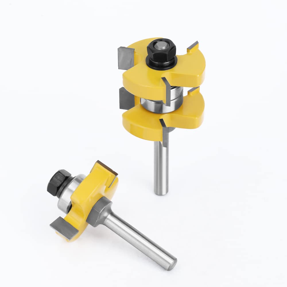 2er-Set 8-mm-Schaft Nut- Und Federfräser-Set Stock 1-1/2 Zapfenfräser