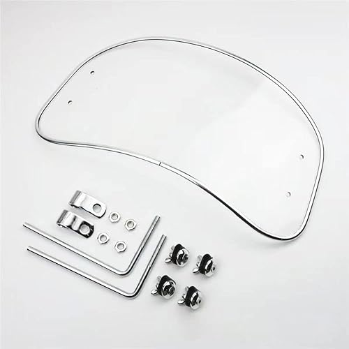 Miniatura 6 de Wndshield - Parabrisas para scooter y motocicleta, a prueba de viento para bicicleta eléctrica (transparente)