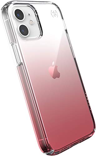 Image of Speck Products Presidio Perfect-Clear Ombre iPhone 12 mini Case, Clear/Vintage Rose