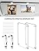 HOIGRBOM 2 Pack Car Picture Holder and Visor Photo Clip, Clear Acrylic Magnetic Car Photo Holder, Horizontal & Vertical Photo Car Sun Visor Picture Frame, Auto Accessories, Family, Couple, Pet Photos