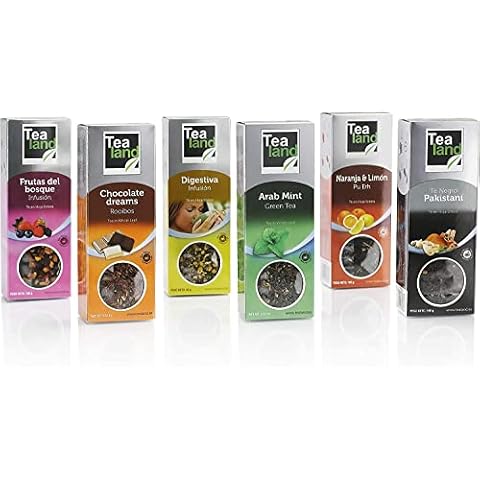 Tees und Aufgüsse Degustationssortiment, lose Blätter | Pakistanischer schwarzer Tee | Grüner Tee der arabischen Minze | Tee Orange & Zitrone Cover
