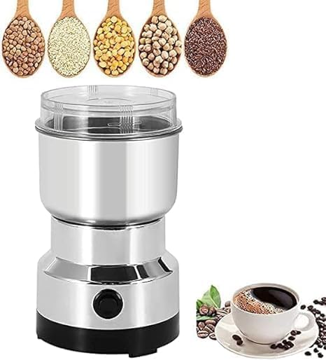 Image of Electric Smash Machine, Multifunction Small Food Grinder Grain Grinder, Portable Coffee Bean Seasonings Spices Mill Powder Machine for Home and Office WW005
