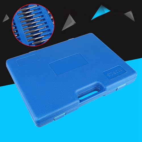 Marhynchus 110pcs Carbon Steel Tap and Die Set Heavy Duty Hand Tool Kit for Threading Operation with Adjustable Wrench - Image 3