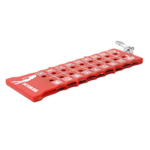 YIJU 3 Peças de Golfe com 18 Buracos E Contador de Golpes Ferramenta de Pontuação Kaychain Bolsa Dec