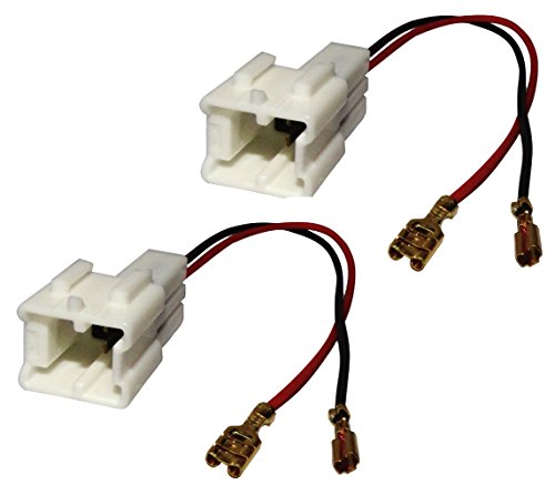 AERZETIX -C10867- 2x Connecteur adaptateur de haut-parleur - Compatible avec Dacia Dokker Logan 2 Lodgy Sandero 2 Renault Captur 2012+, Nissan Note Qashqai 2007+, Renault Megane 3 Clio 4 Twingo 3 Wind