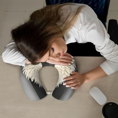Almohada para cuello de poliéster negra tamaño único miniatura 7