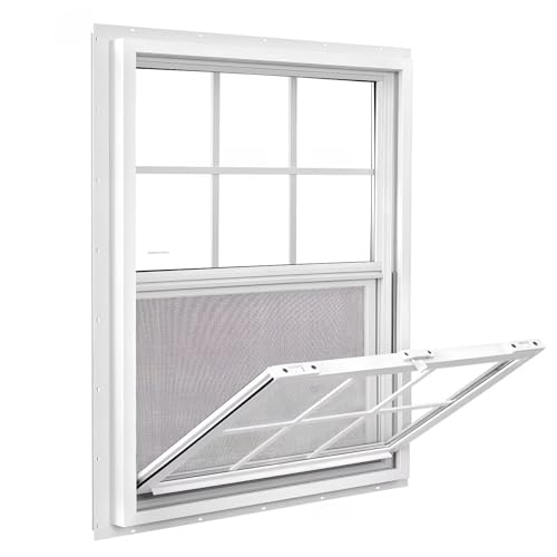 COLORPAPA 36 x 36 Vinyl Single Hung Window White